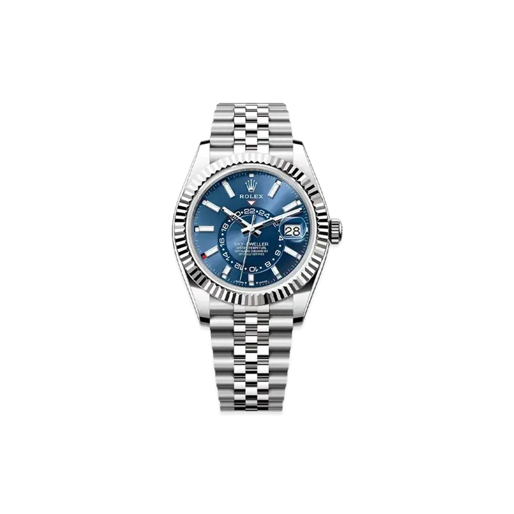 ROLEX Sky-Dweller Oyster 42mm "Blue/Oyster Steel/White Gold"