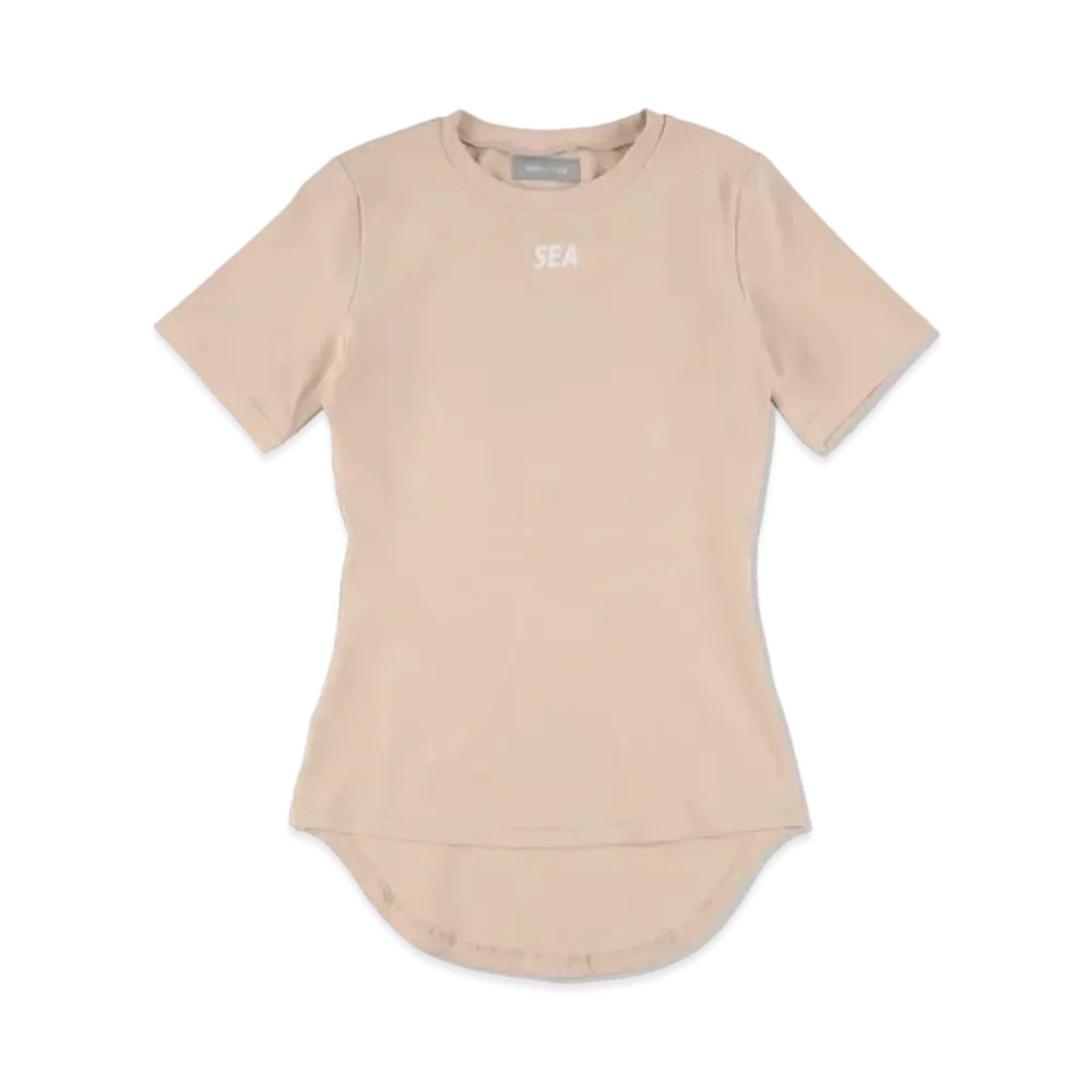 WIND AND SEA WDS (GET FIT BACK - FEMALE) S/S TOP "Beige"