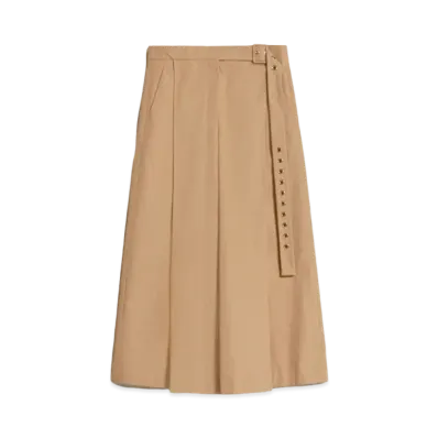 Max Mara Assiro Wide Fit Poplin Pants "Hazelnut Brown"