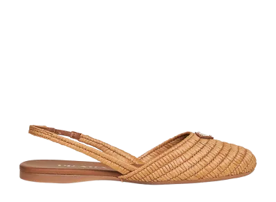 PRADA Women's Crochet Slingback "Camel"