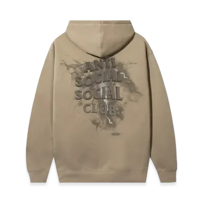 ANTI SOCIAL SOCIAL CLUB I FEEL NUMB Bolt From The Blue Zip Hoodie "Sandstone"