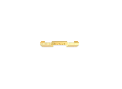 GUCCI Link To Love Striped Ring "Gold"