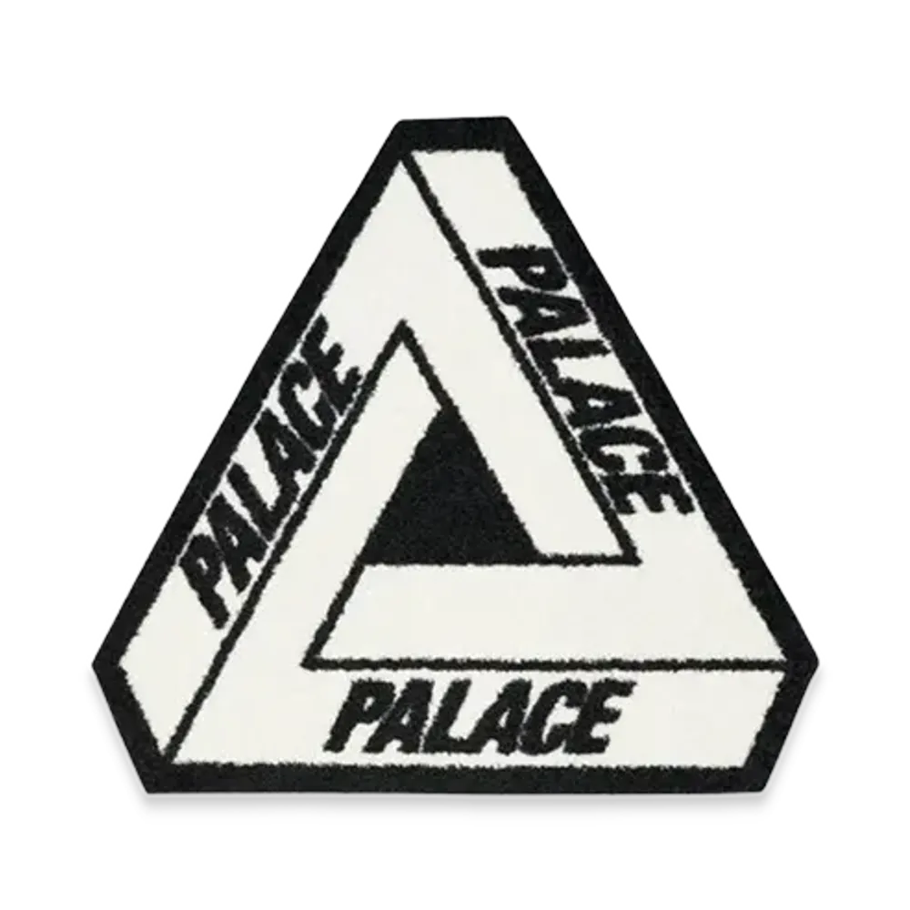 PALACE Tri-Ferg Floor Mat "Black White"