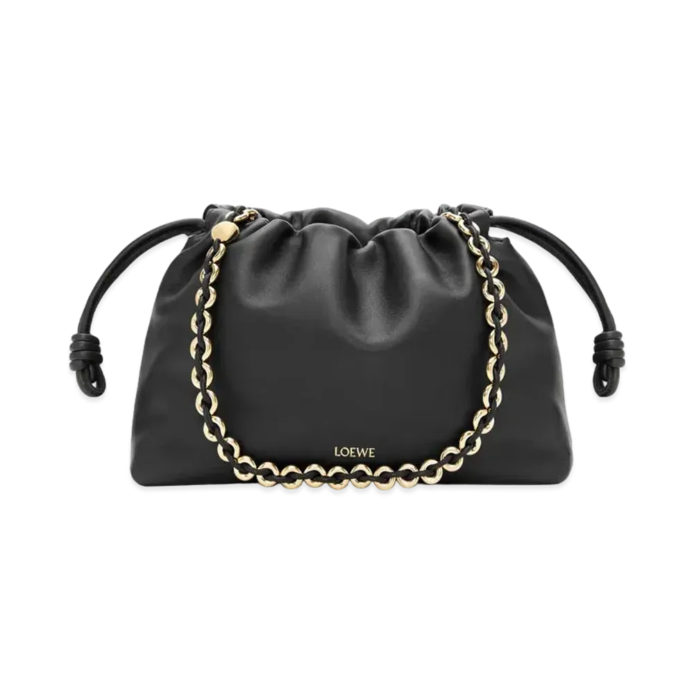 LOEWE Flamenco Purse Bag In Mellow Nappa Lambskin "Black"