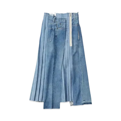 KURO Remake Denim Mark Vi Skirt "Indigo"