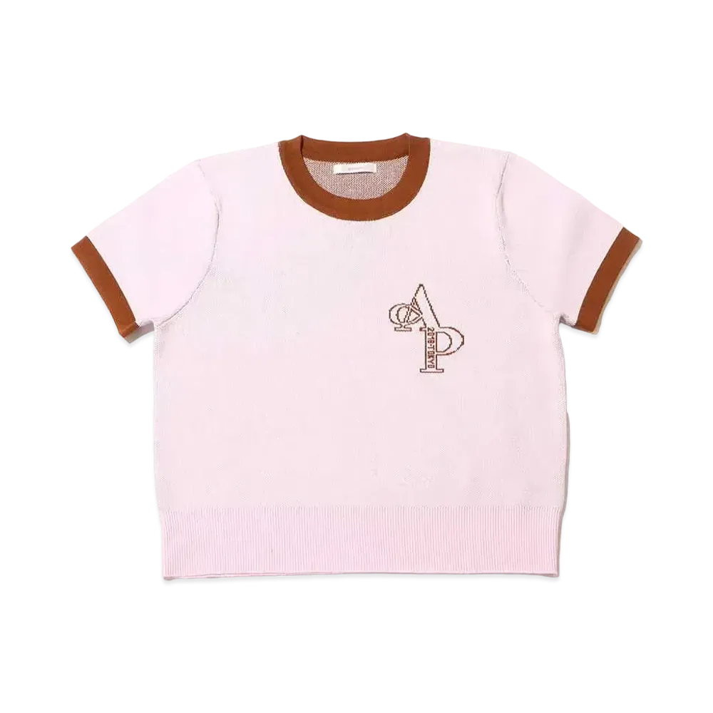 atmos pink Ringer Knit Chibi T "Pink"
