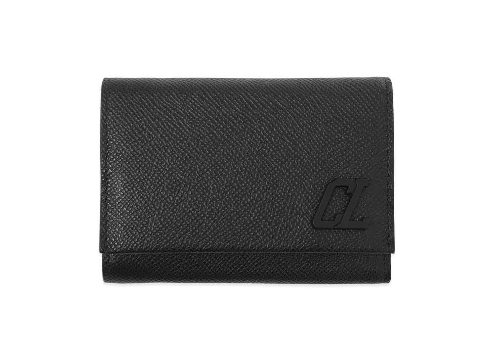 Christian Louboutin Tri-Fold Wallet with Coin Purse "Black"