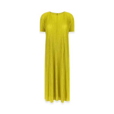 PLEATS PLEASE ISSEY MIYAKE Women's Mellow Pleats Dress "Green"
