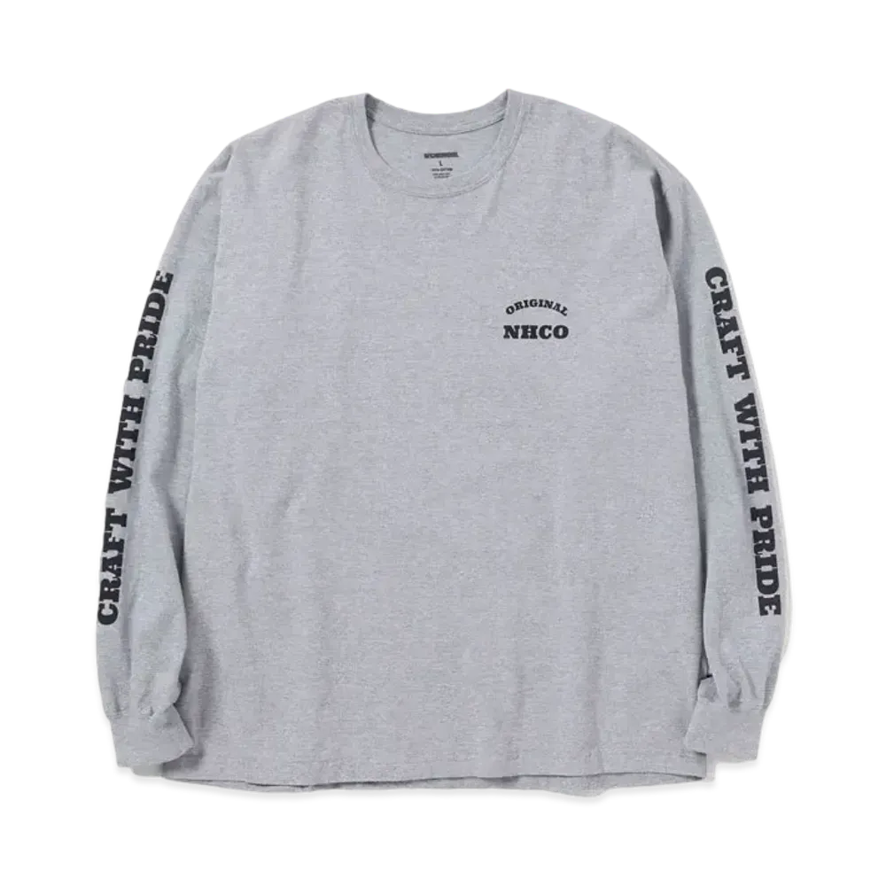 NEIGHBORHOOD NH Tee-7 LS . CO "Gray"