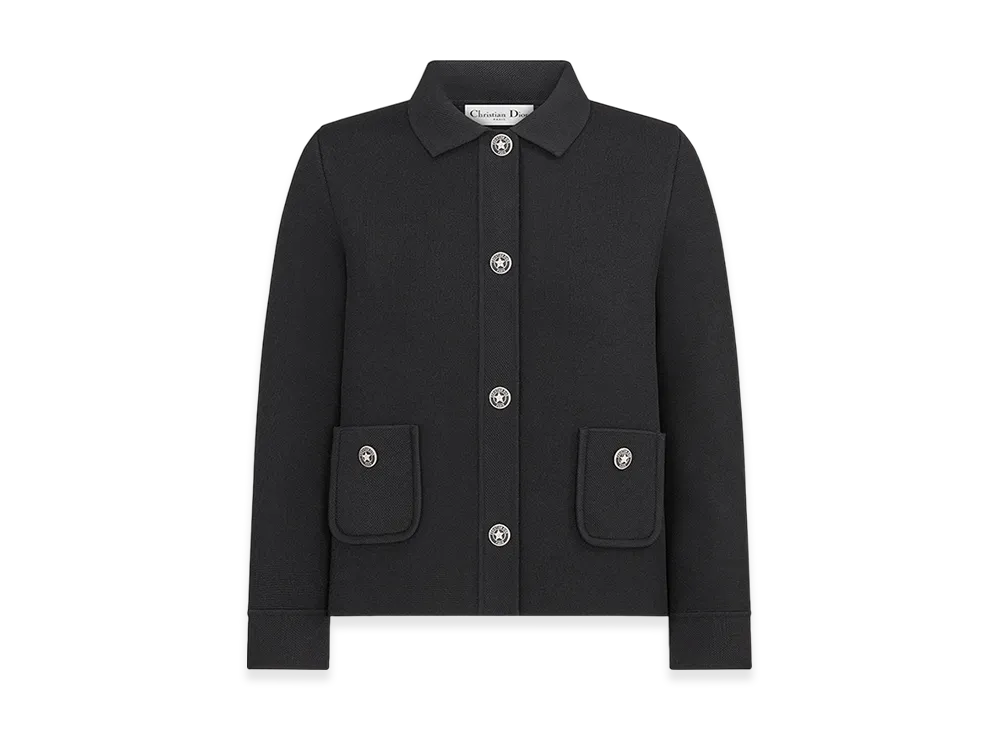 ディオール ウィメンズ クロップド ジャケット "ブラック" 324V53BM512_X9000