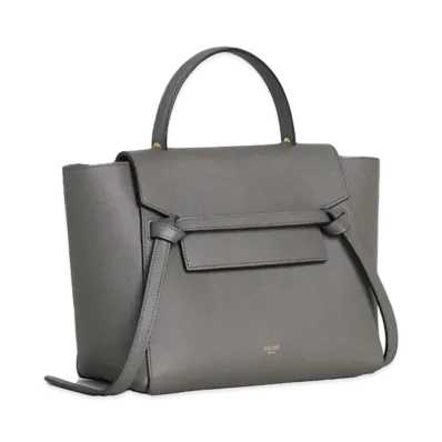 CELINE Micro Belt Bag in Grained Calfskin "Grey"