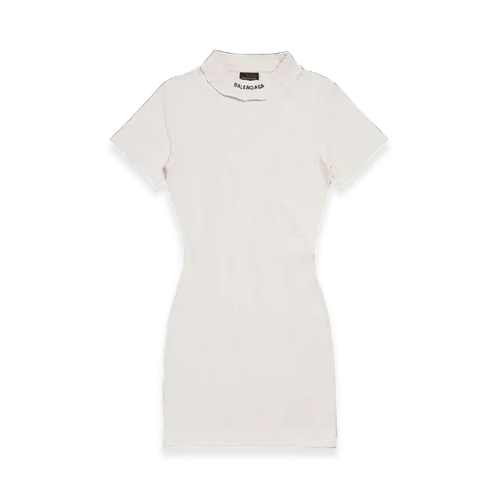 BALENCIAGA Women's T-Shirt Mini Dress "Off White"