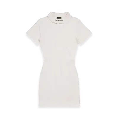 BALENCIAGA Women's T-Shirt Mini Dress "Off White"