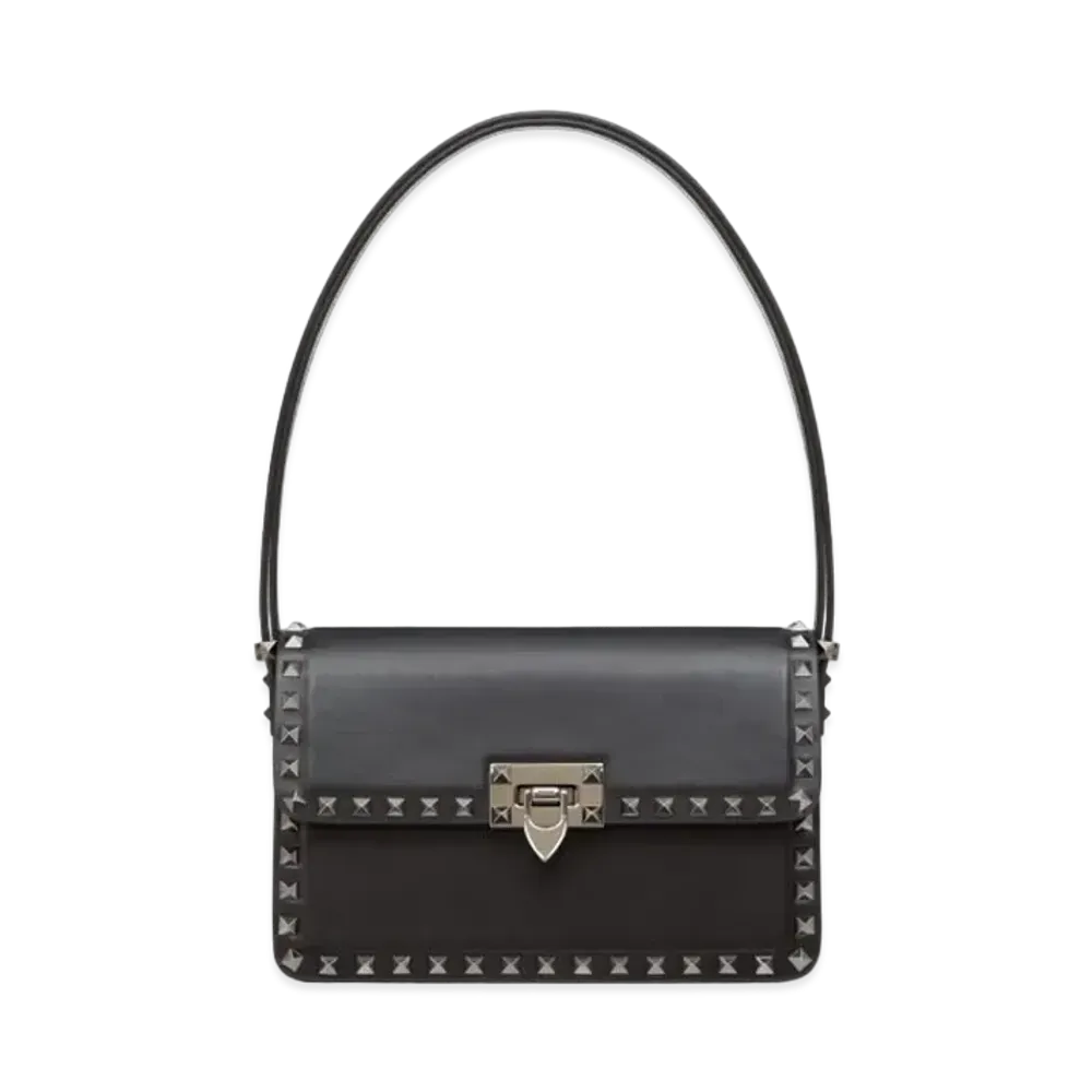 Valentino Rockstud23 Smooth Calfskin Shoulder Bag "Black"