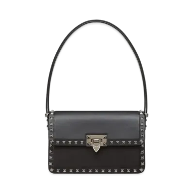 Valentino Rockstud23 Smooth Calfskin Shoulder Bag "Black"