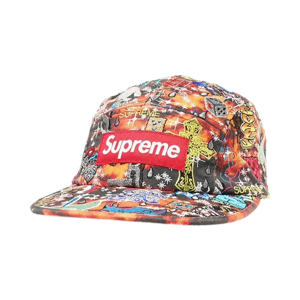 Supreme Bandana Jacquard Denim Camp Cap 