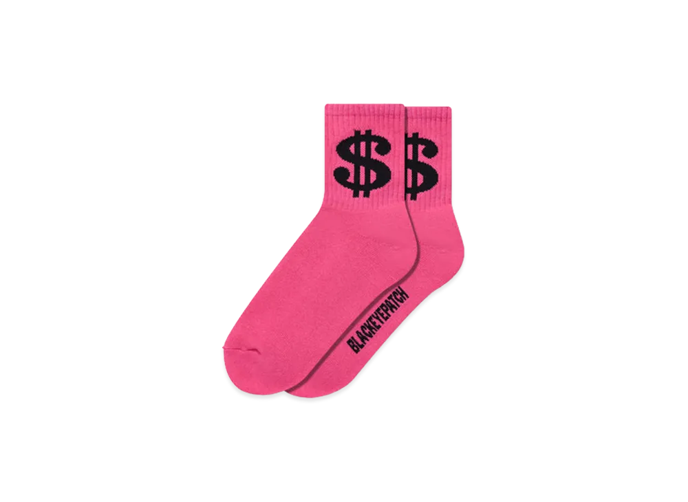 BlackEyePatch Dollar Sign Socks "Purple"