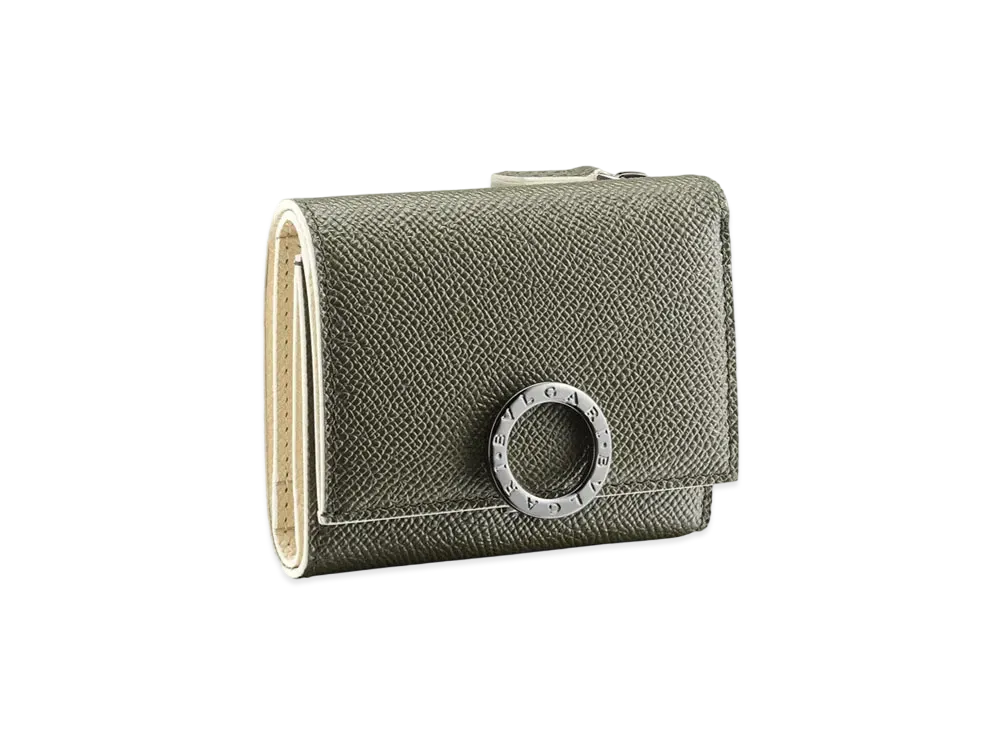 BVLGARI Clip Trifold Wallet "Green"