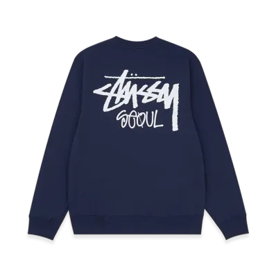 Stussy Stock Seoul Crew 2021 "Navy"