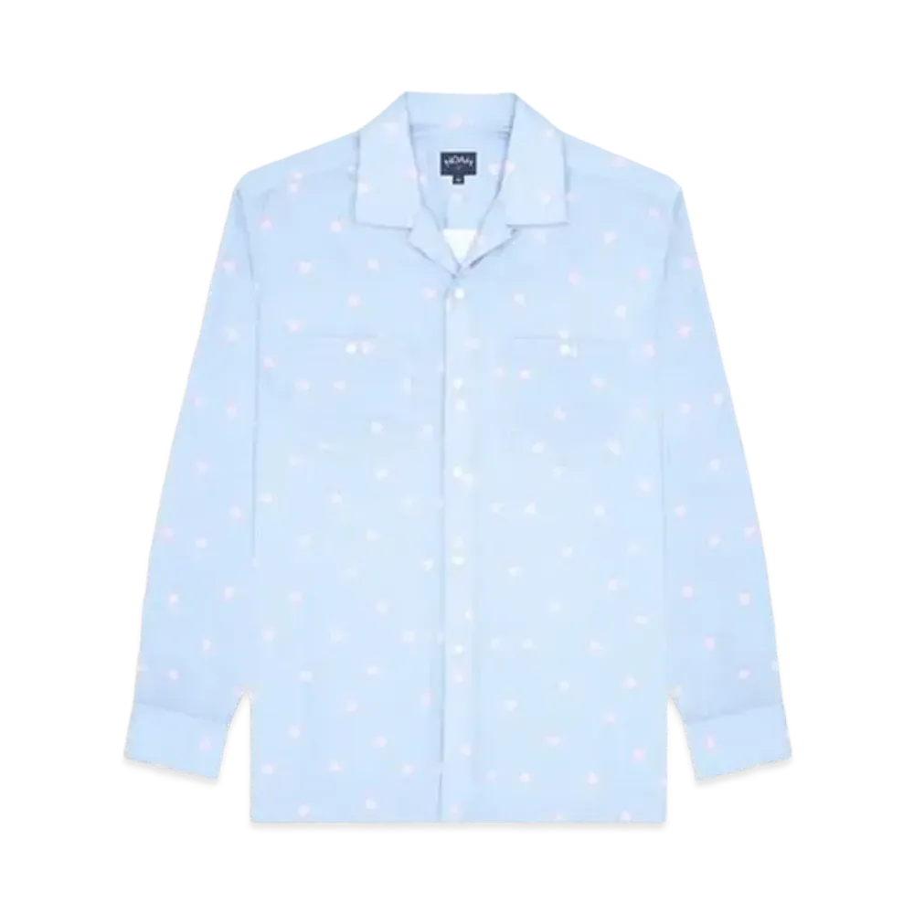 Noah L/S Hearts Shirt "Blue"