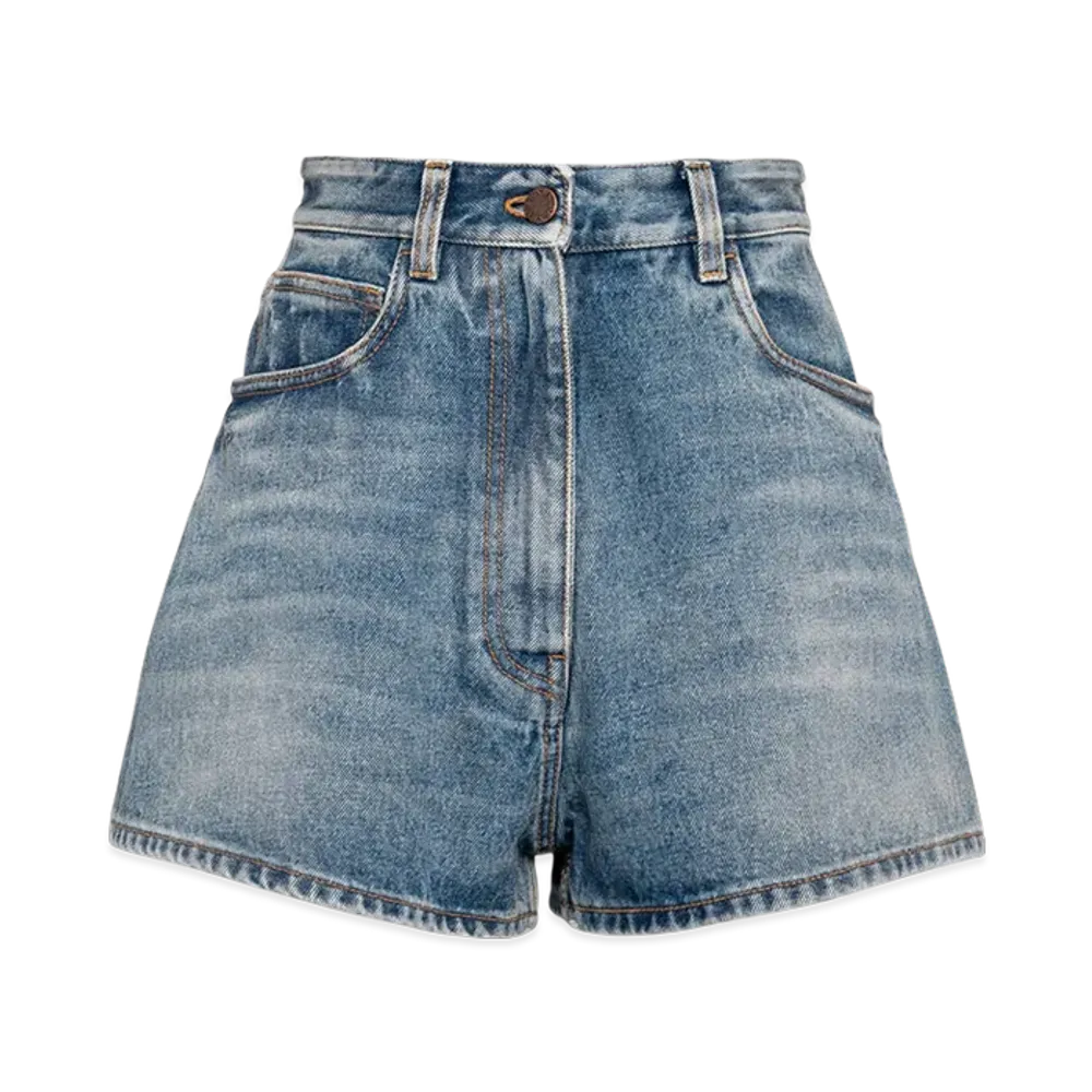 PRADA Women's Denim Shorts "Sky Blue"