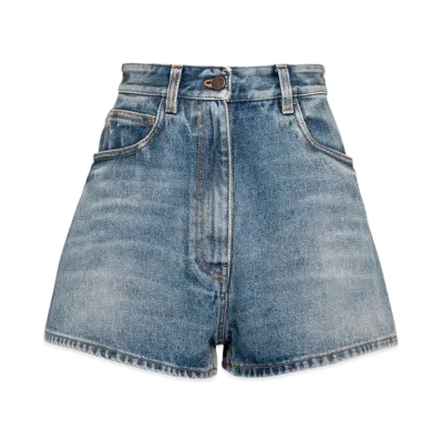 PRADA Women's Denim Shorts "Sky Blue"