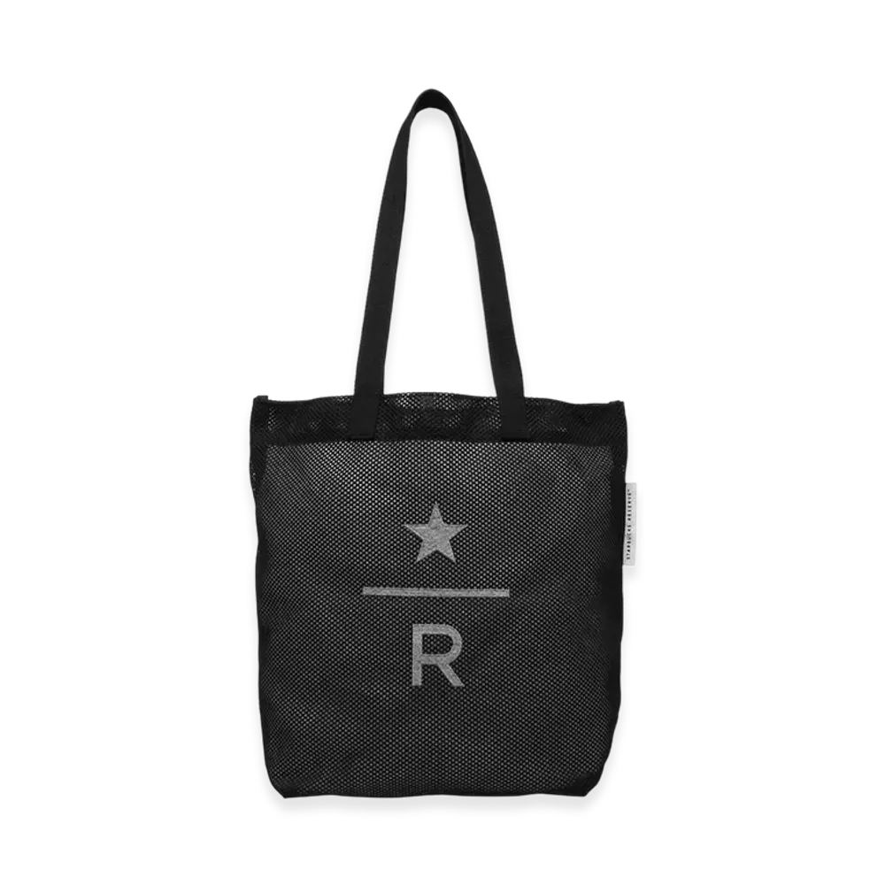 STARBUCKS STAND x BEAMS Reserve Mesh Tote Bag "Black"