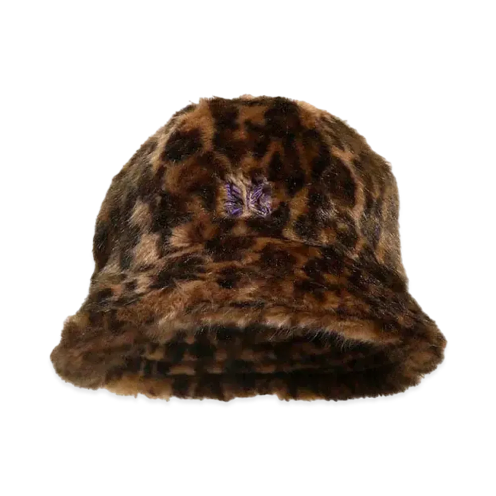 Needles BERMUDA HAT - FAUX FUR / LEOPARD "Brown"
