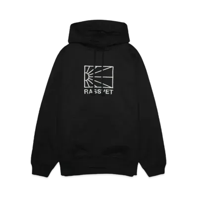 RASSVET LOGO HOODIE KNIT "BLACK"
