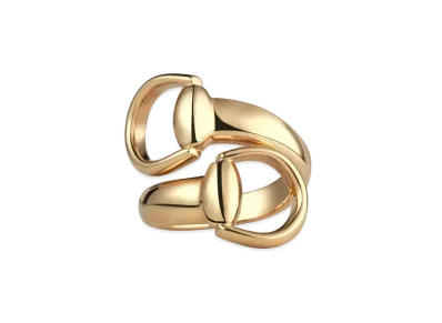 GUCCI Gold Horsebit Ring "Gold"