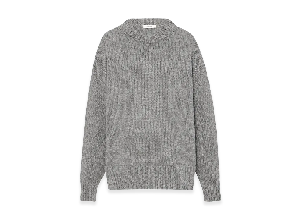 The Row Women's Ophelia Wool and Cashmere Top "Grey Melange"