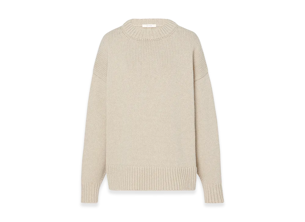 The Row Women's Ophelia Wool and Cashmere Tops "Sand"