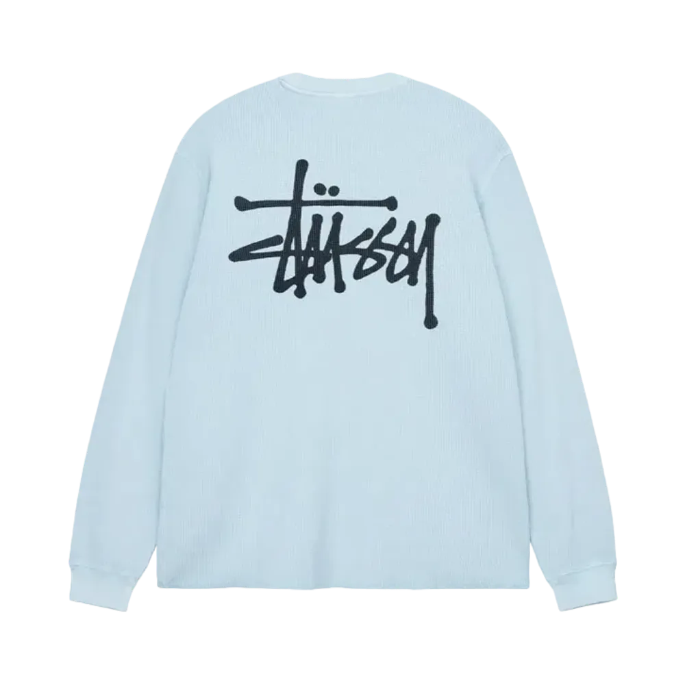 Stussy Basic Stock LS Thermal "Light Blue"