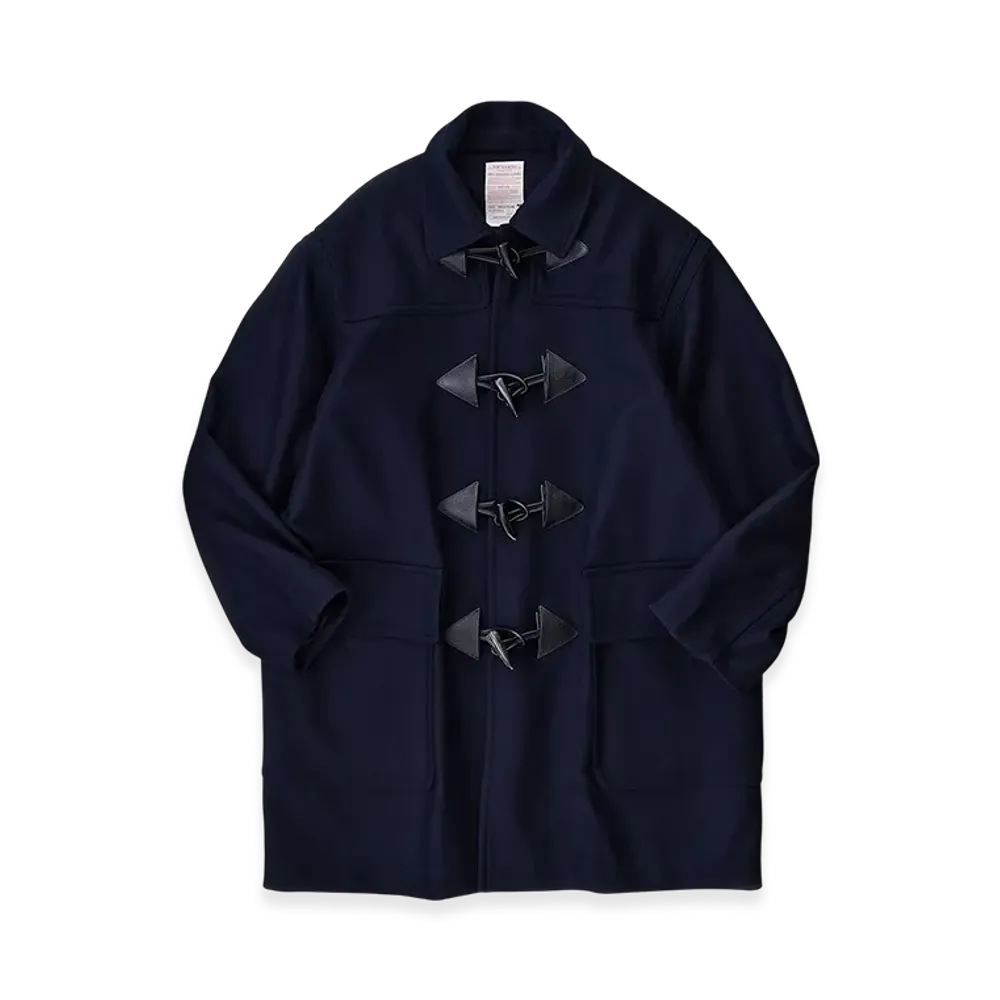 NICENESS Wetton Duffle Coat - Lightweight Melton "Navy"