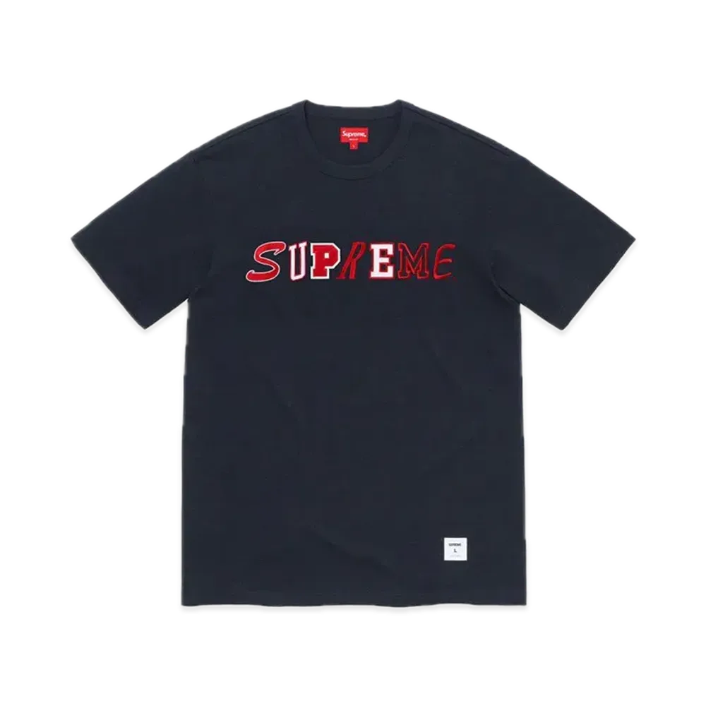 Supreme Collage Logo S/S Top "Navy"