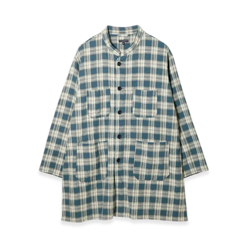 ENGINEERED GARMENTS Dayton Long Shirt - Plaid Jacquard "Green"