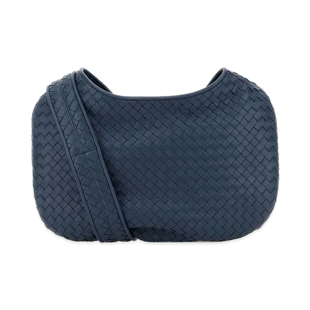 Bottega Veneta Air Force Blue Nappa Leather Veneto Crossbody Bag "Blue"