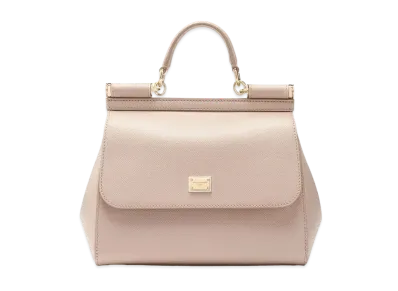 Dolce&Gabbana Sicily Bag Dauphine Leather Medium Size "Pink"