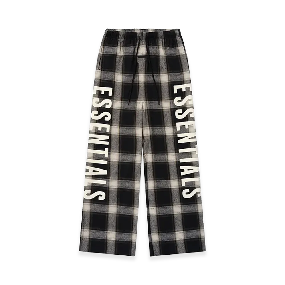 FEAR OF GOD ESSENTIALS Flannel Lounge Pant "Iron Grey Plaid"