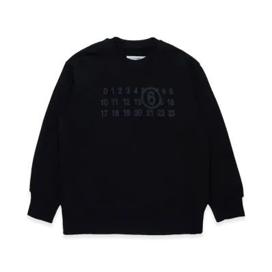 MM6 Maison Margiela Kids Jersey With Logo "Black"