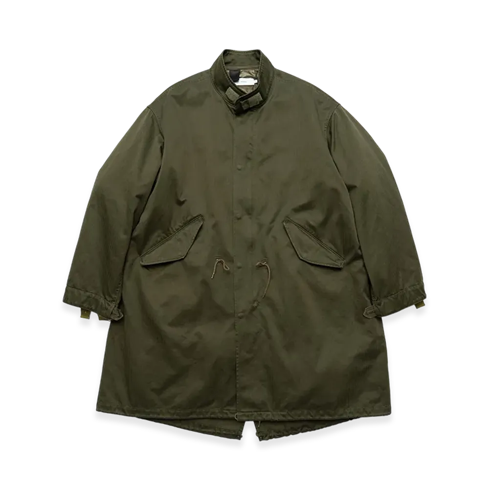 Graphpaper x N.HOOLYWOOD Suvin Herringbone Fishtail Mods Coat "Khaki"