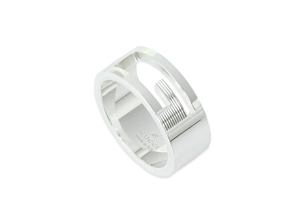 GUCCI Branded G Ring "Silver"