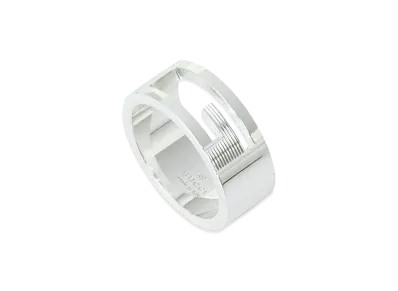 GUCCI Branded G Ring "Silver"