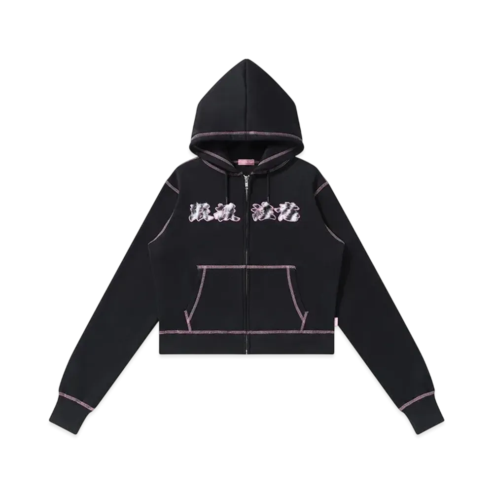 BlackEyePatch HWC Fur Patched Double Stitch Zip Hoodie "Black"