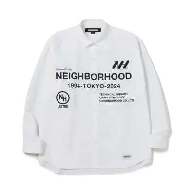 NEIGHBORHOOD Over Shirt LS "White"