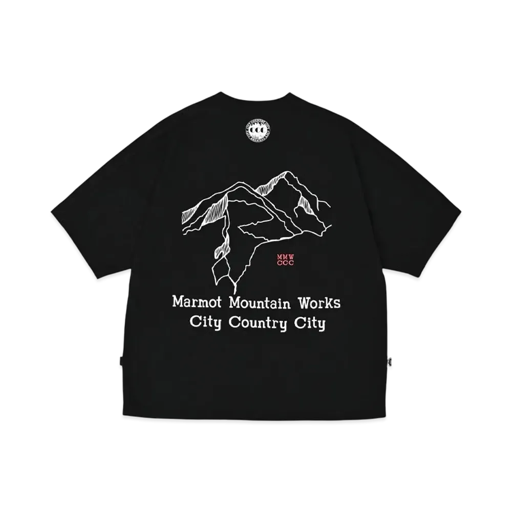 Marmot x CITY COUNTRY CITY MMWCCC Everywhere T-shirt Words of a Mountain "Black"