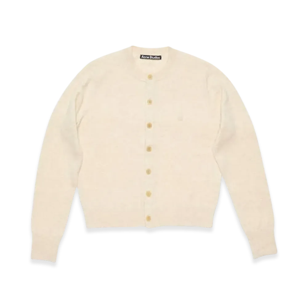 Acne Studios Cardigan Yak Wool Fitted Fit "Oatmeal Melange"