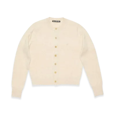 Acne Studios Cardigan Yak Wool Fitted Fit "Oatmeal Melange"