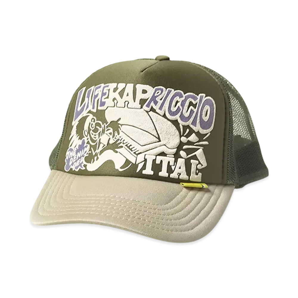 KAPITAL Life KAPRICCIOpt Truck Cap "Khaki/Beige"