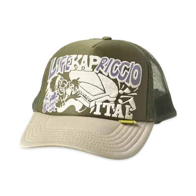 KAPITAL Life KAPRICCIOpt Truck Cap "Khaki/Beige"